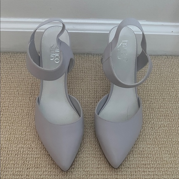 Franco Sarto Light Gray Heels - Picture 2 of 10